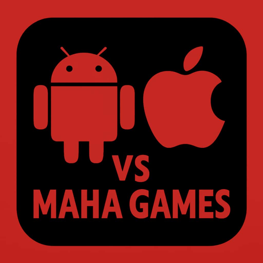 Icon representing Android and iOS differences for Maha Games.