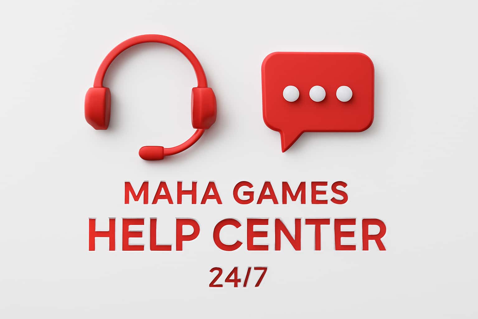 Maha Games Help Center 24/7 Interface