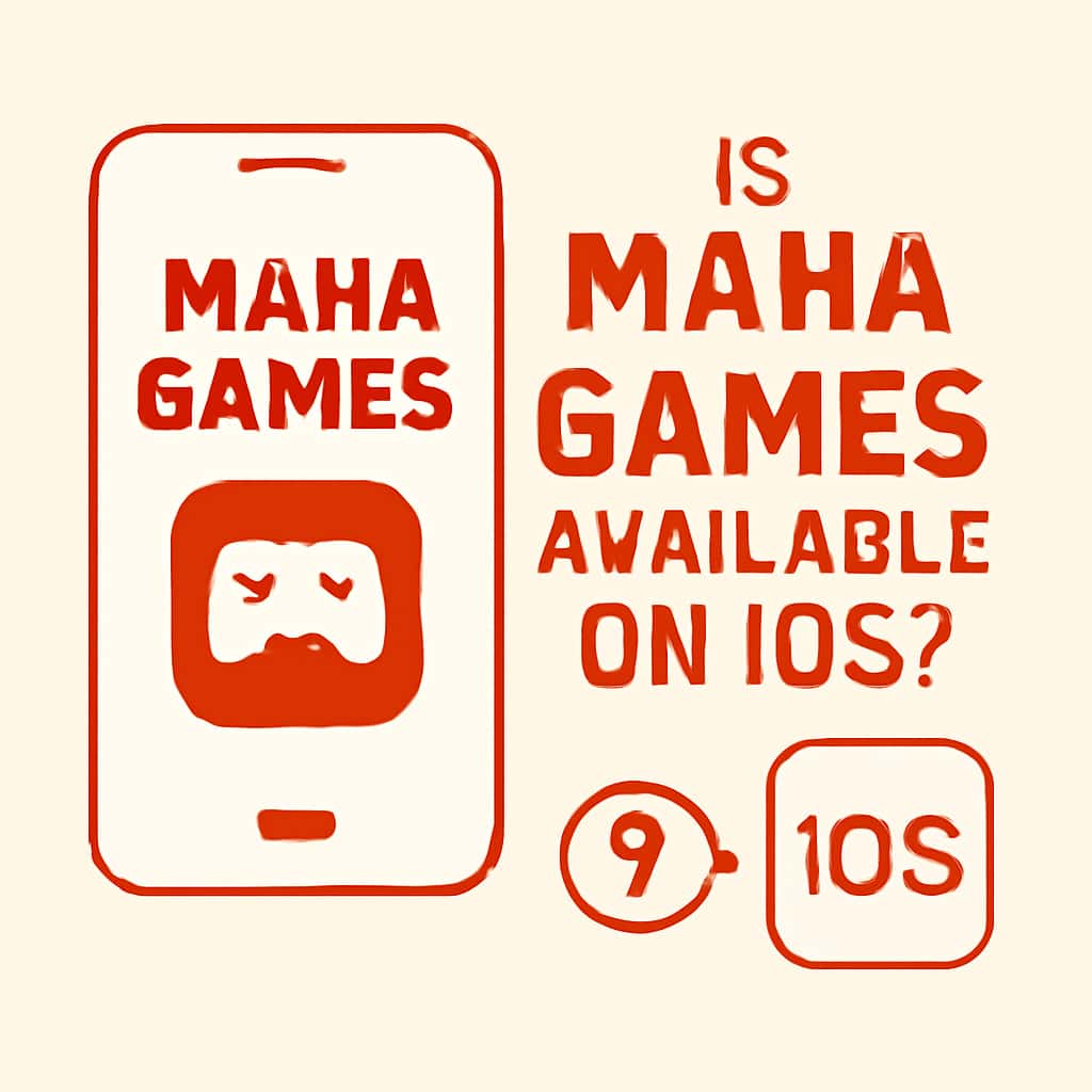 An educational diagram about Maha Games and iOS availability.