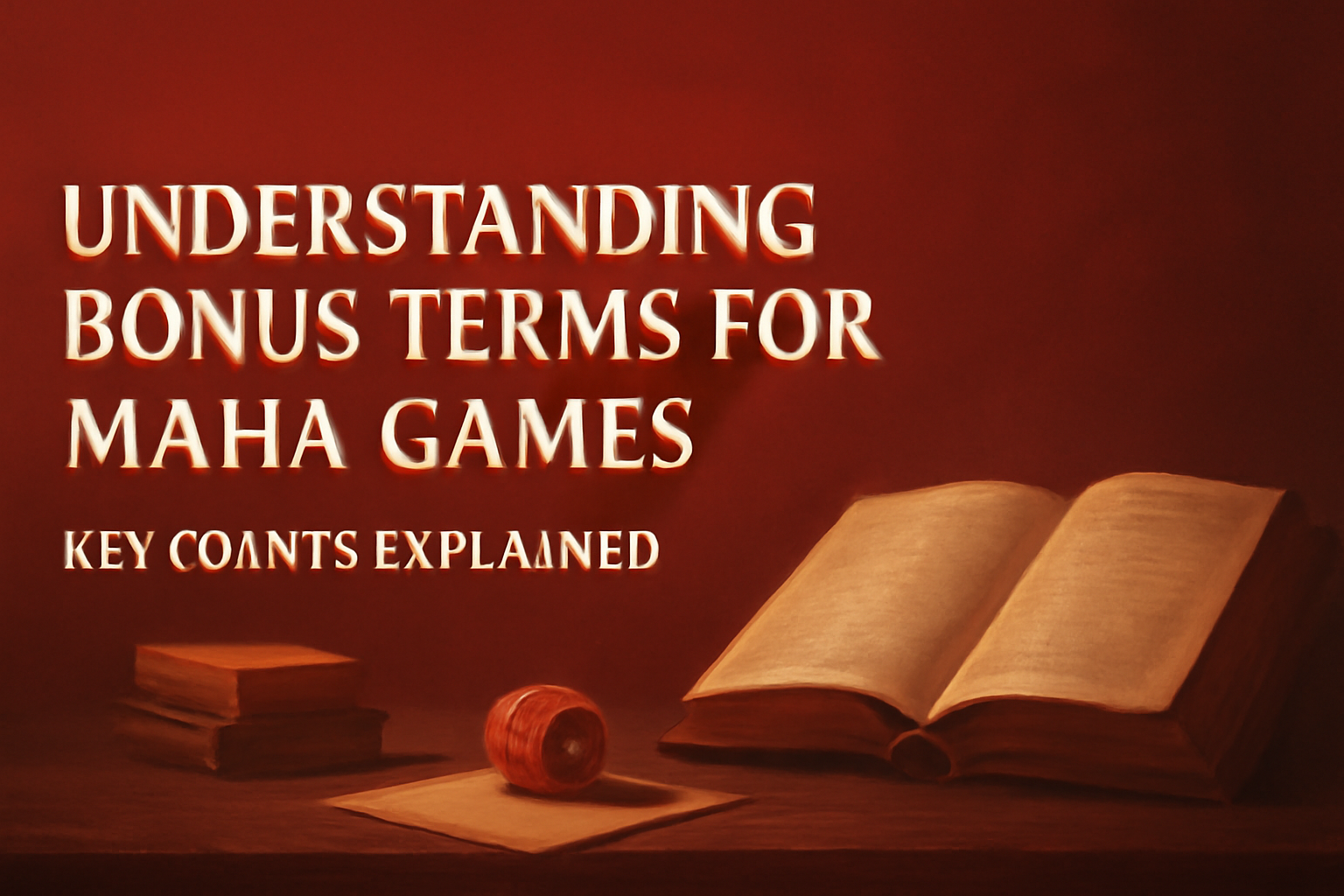 An informational scene about Maha Games Guides with the text 'Maha Games' displayed.