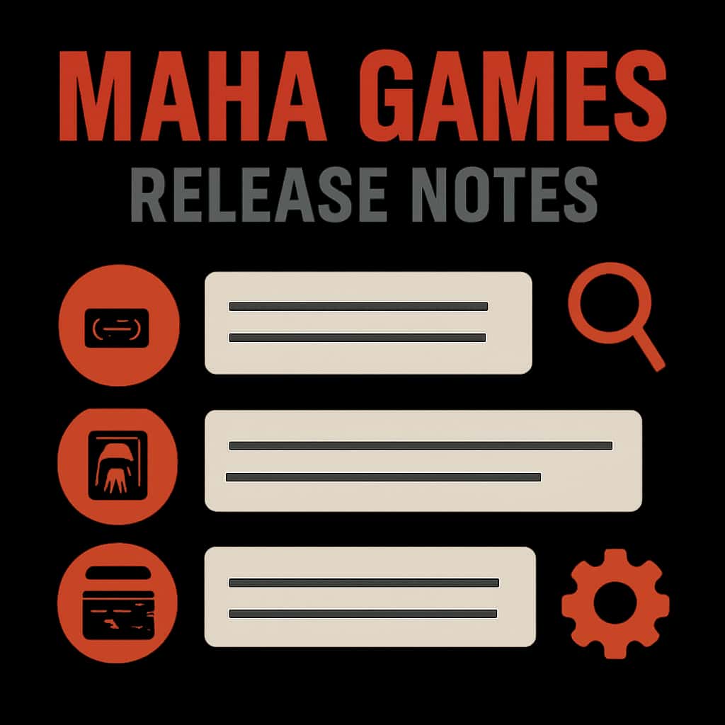 An educational diagram related to Maha Games Release Notes.