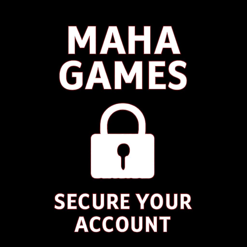 An icon representing the security of your Maha Games account.