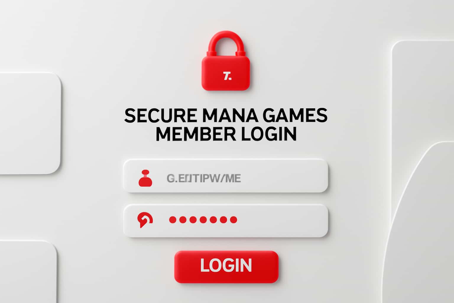 Secure Maha Games Member Login Interface