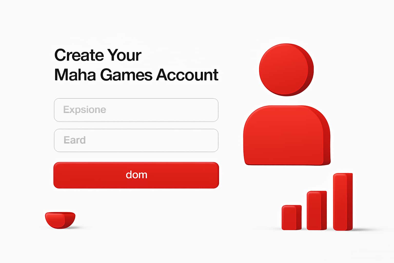 Create Your Maha Games Account Interface